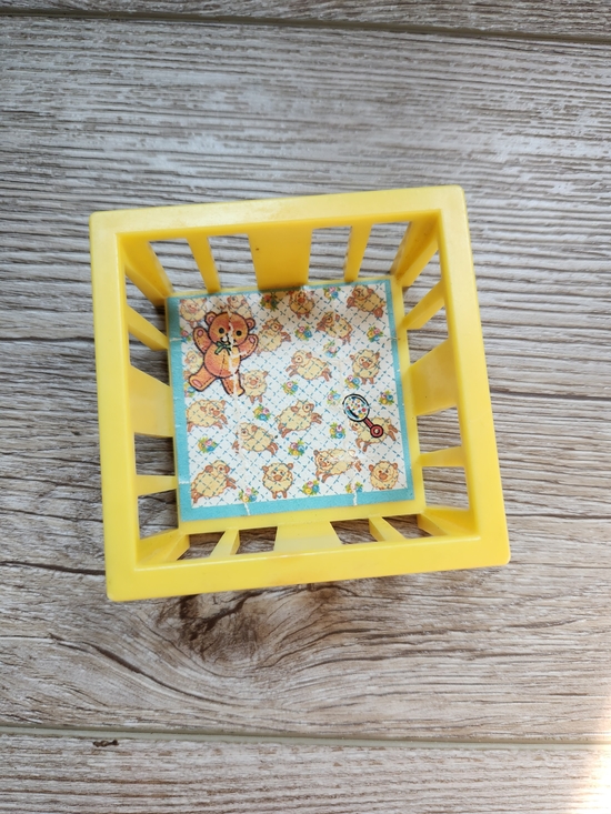 Other - 1975 Vintage Fisher Price Yellow Crib For Baby